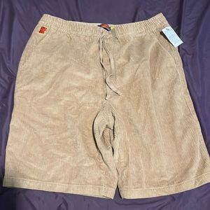 Zumiez Sk8 E-Waist Cord Shorts, Khaki